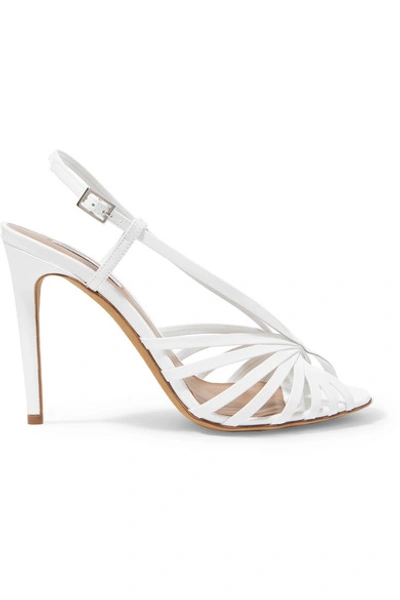 Shop Tabitha Simmons Jazz Patent-leather Slingback Sandals