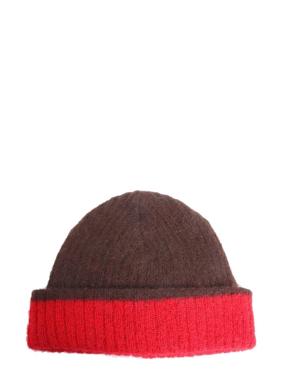 Shop Marni Warm Blend Beanie In Red