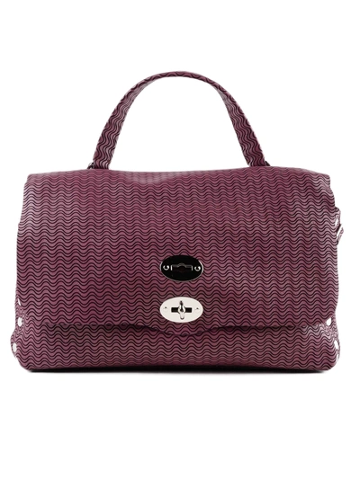 Shop Zanellato Printed Tote In Uva Rossa