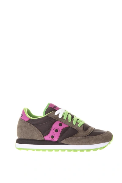 Shop Saucony Jazz Suede & Nylon Sneakers In Dark Grey