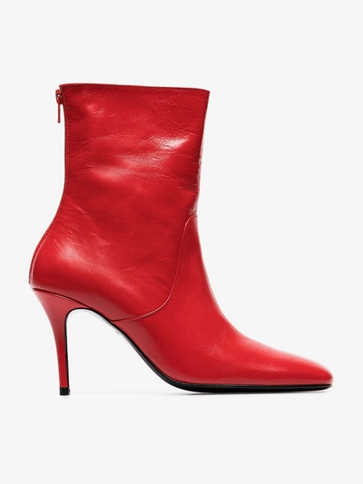 Shop Dorateymur Red Town & Country 90 Leather Boots