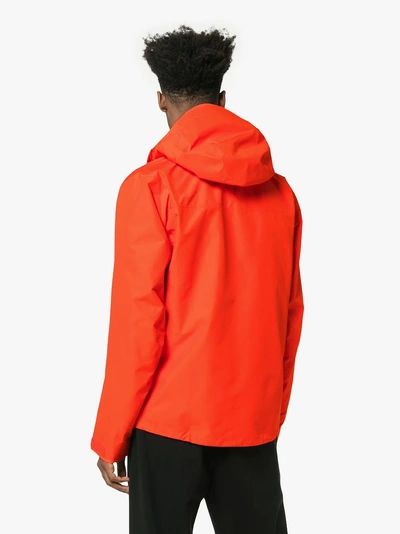 Shop Arc'teryx Red Beta Lt Hooded Jacket In Yellow