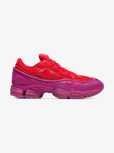 Shop Adidas Originals Adidas By Raf Simons Red And Pink Ozweego Sneakers