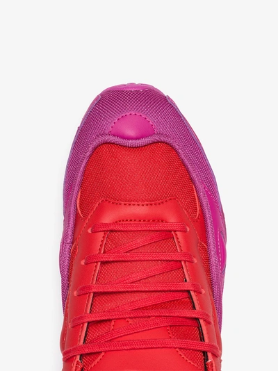 Shop Adidas Originals Adidas By Raf Simons Red And Pink Ozweego Sneakers