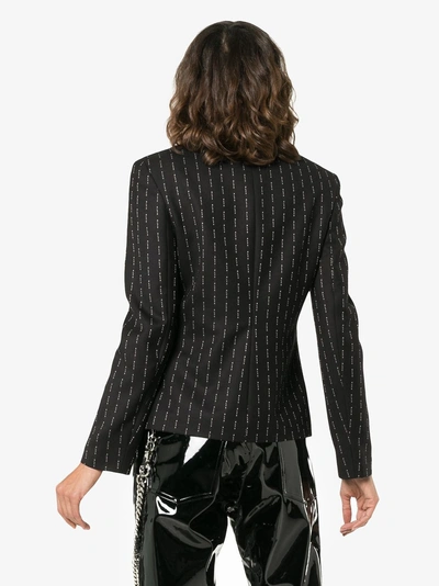 Shop Alyx 1017  9sm Pinstripe Wool Blazer In Black