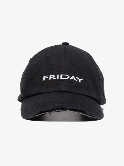 Friday Cotton Cap In Black