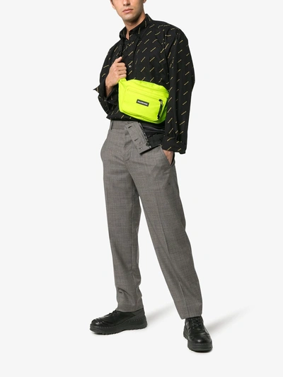 Shop Y/project Y / Project Asymmetric Wool-blend Trousers In Grey