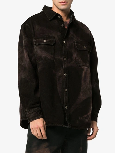 Shop 424 Oversized Shirt Jacket In Black