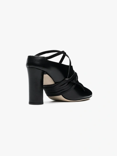 Shop Atp Atelier Teone 85 Vachetta Mules In Black