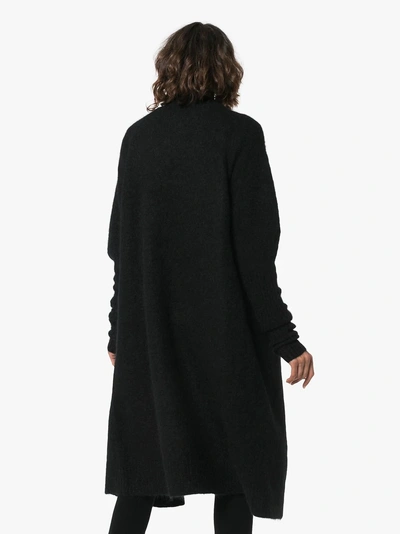 Shop Acne Studios Raya Mohair Long Cardigan In Black