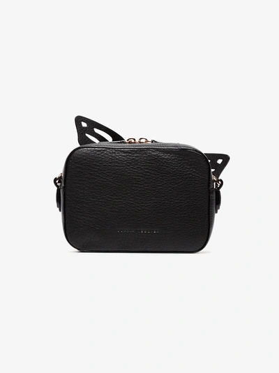 Shop Sophia Webster Butterfly Applique Crossbody Bag In Black