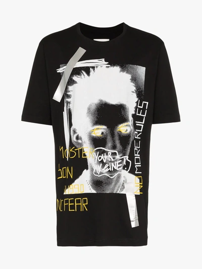 Shop Faith Connexion Ntmb Monster Print Cotton T Shirt In Black