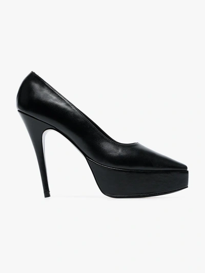 Shop Dorateymur Black Nancy Spungen 120 Patent Leather Pumps