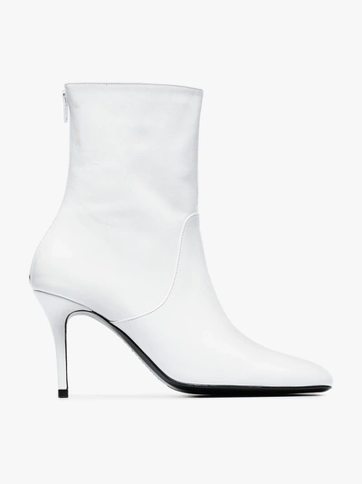 Shop Dorateymur White Town & Country 90 Leather Boots