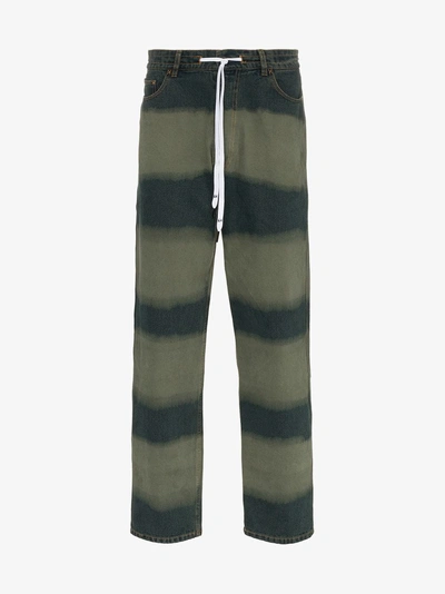 Shop Liam Hodges Hamburglar Wide Leg Jeans In Green