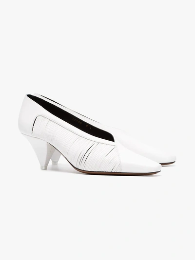 Shop Neous White Setum 60 Leather Pumps