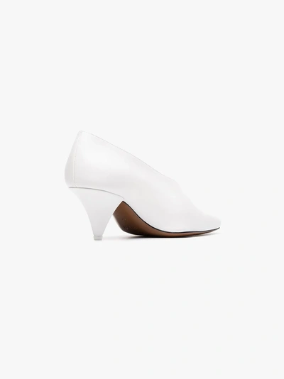 Shop Neous White Setum 60 Leather Pumps