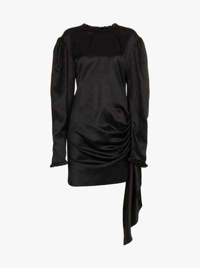 Shop Magda Butrym Silk Backless Torance Dress In Black