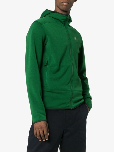 Shop Arc'teryx Green Kyanite Hd Hooded Jacket