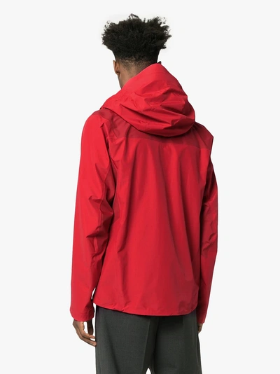 Shop Arc'teryx Red Beta Sl Hybrid Hooded Jacket