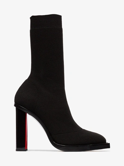 Shop Alexander Mcqueen Stretch Sock Boots In Black