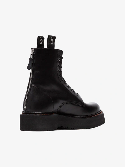 Shop R13 Black Single Stack 40 Leather Boots