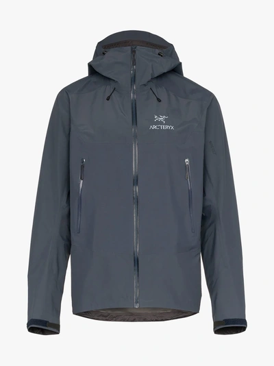 Shop Arc'teryx Grey Beta Sl Hybrid Jacket In Blue
