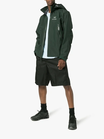 Shop Arc'teryx Green Beta Ar Hooded Jacket