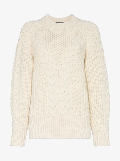 Shop Alexander Mcqueen Chunky Knit Sweater In Nude/neutrals