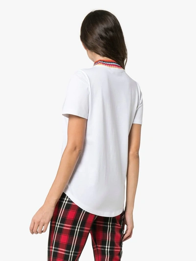 Shop Mira Mikati Fastest Girls Alive Print Cotton T-shirt In White