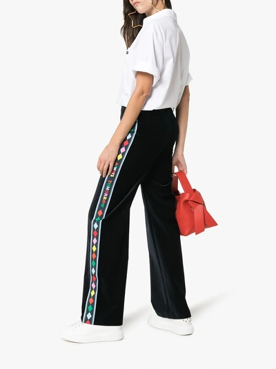 Shop Mira Mikati Always Tomorrow Side Stripe Trousers In Black