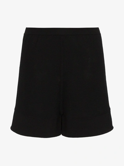 Shop Rick Owens Mid Rise Cotton Blend Boxer Shorts In Black