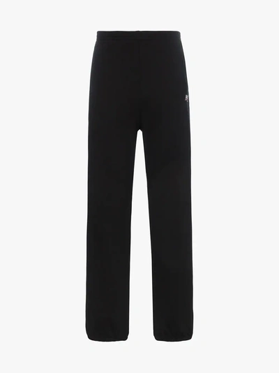 Shop Balenciaga Political Cotton Sweatpants In Black