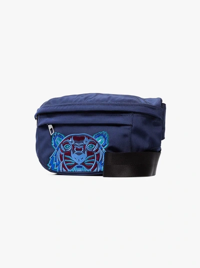 Shop Kenzo Tiger Crossbody Bag In Blue