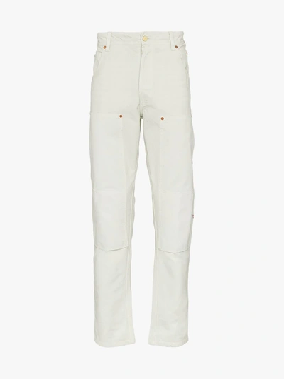 Shop Vyner Articles Worker Straight-leg Jeans In Green