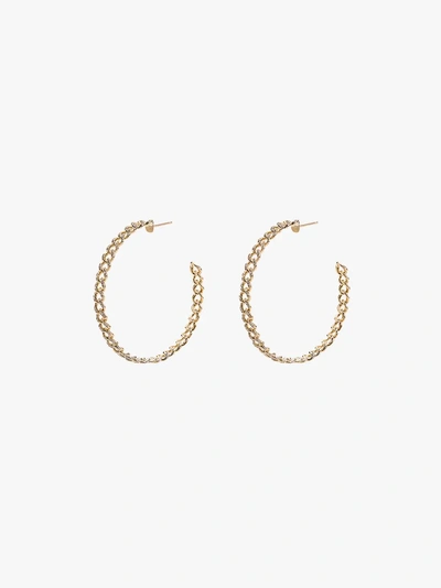 Shop Shay 18k Yellow Gold Link Diamond Earrings In Metallic