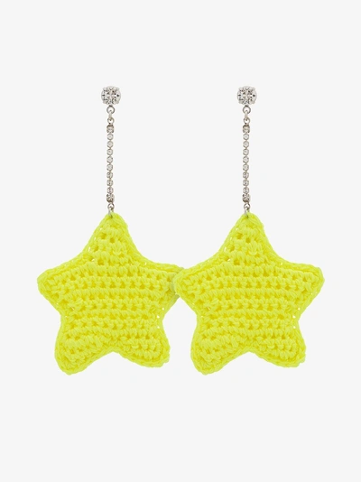 Shop Venessa Arizaga Sternförmige Ohrringe In Yellow/orange