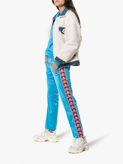 Shop Charm's X Kappa Logo Tracksuit Bottoms In Blue
