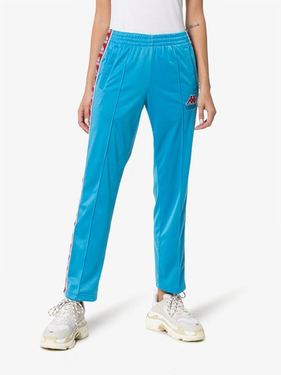 Shop Charm's X Kappa Logo Tracksuit Bottoms In Blue