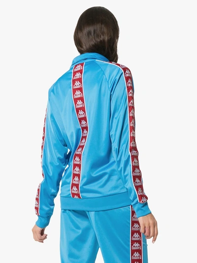 Shop Charm's X Kappa Logo Embellished And Side Detail Jacket In Blue