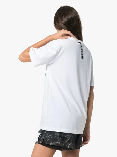 Shop Charm's X Kappa Logo Printed Cotton-blend Tshirt In White