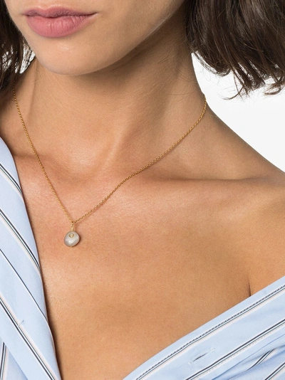 Shop Anni Lu 18k Gold-plated Baroque Pearl Opal Necklace