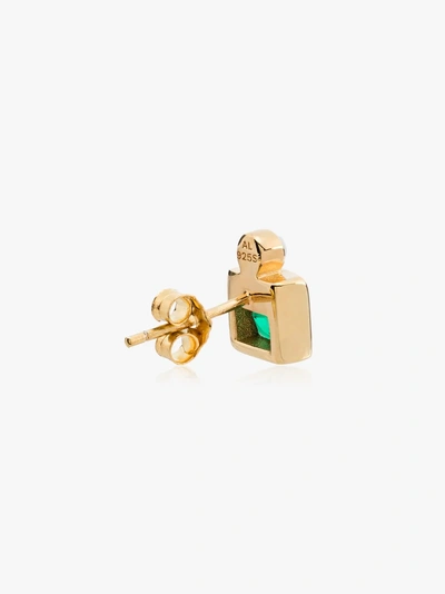 Shop Anni Lu Gold-plated Bling Crystal Stud Earring In Metallic