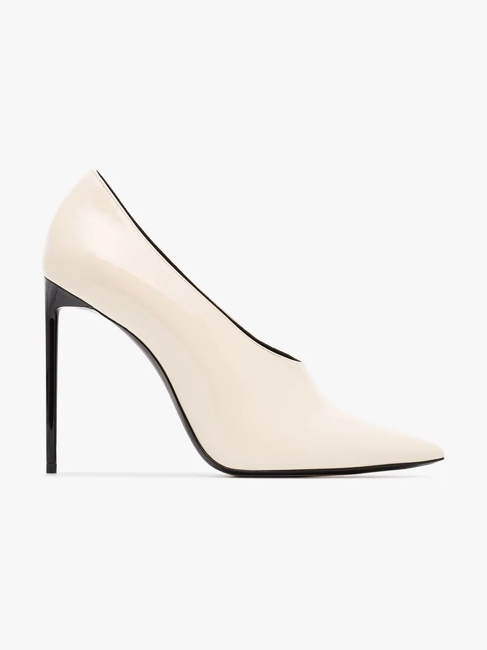 ivory leather pumps