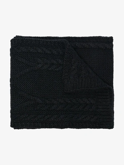 Shop Moncler Gewebter Schal In Black