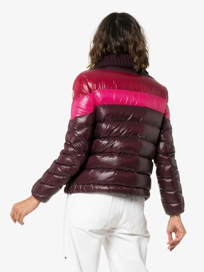 Shop Moncler Albatros Quilted Jacket In Brown