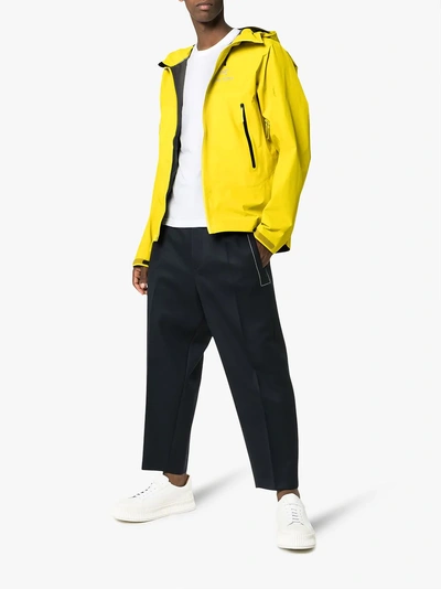 Shop Arc'teryx Yellow Beta Sl Hybrid Hooded Jacket