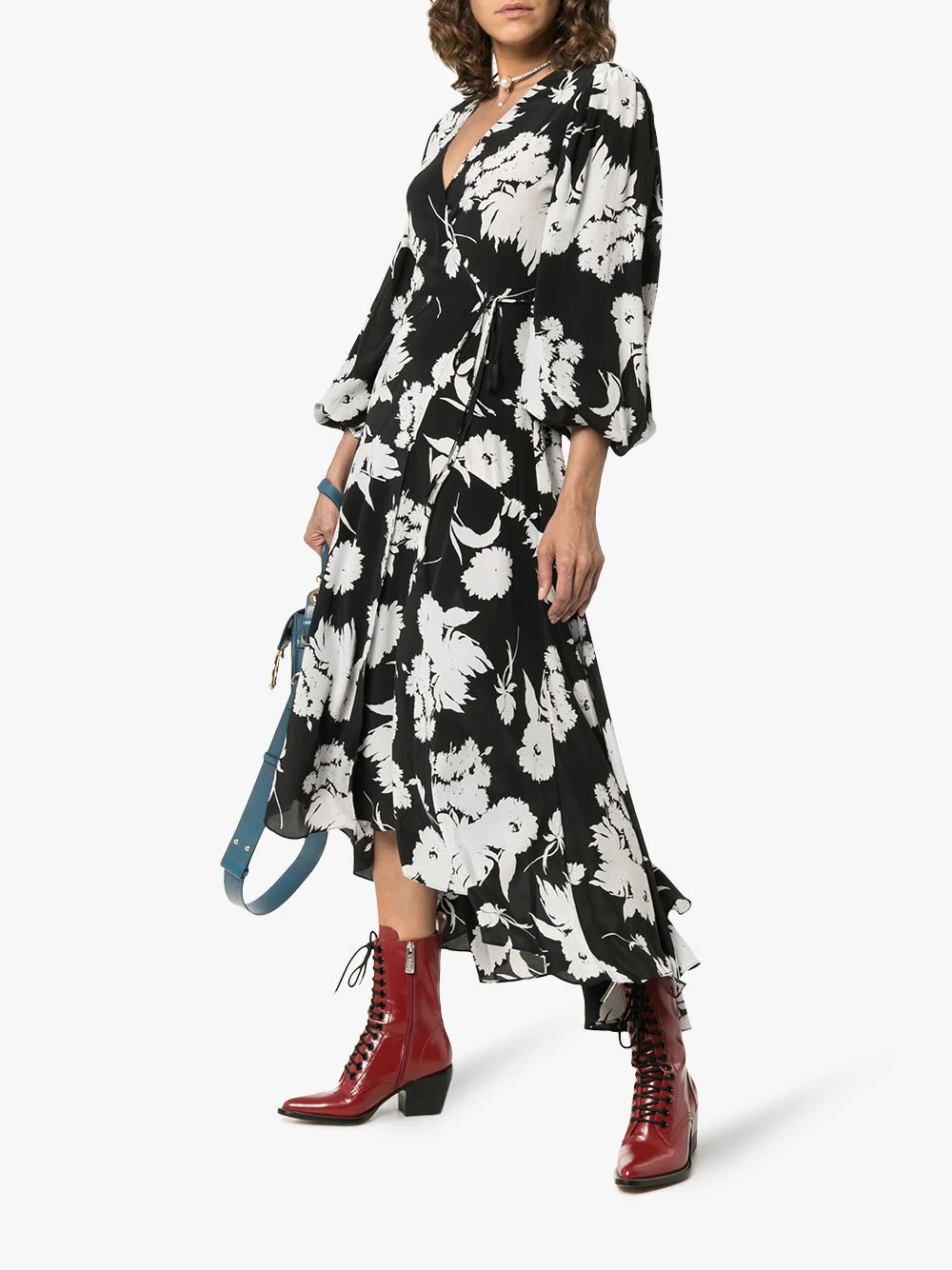 ganni kochhar wrap dress