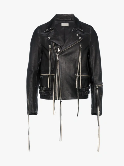 Shop Bed J.w. Ford Michelle Ver 1 Leather Biker Jacket In Black
