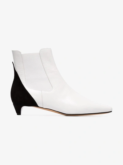 Shop Givenchy White Gv3 Two Tone Chelsea Boots